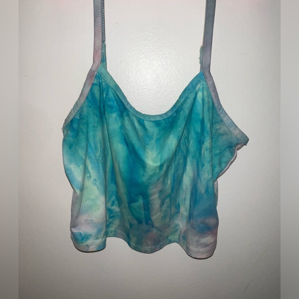 heart & hips tie dye tank top 💙